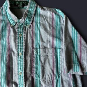 Vintage Gallop Western Stripe Shirt – 90s Rodeo Cowboy Vibes (L)